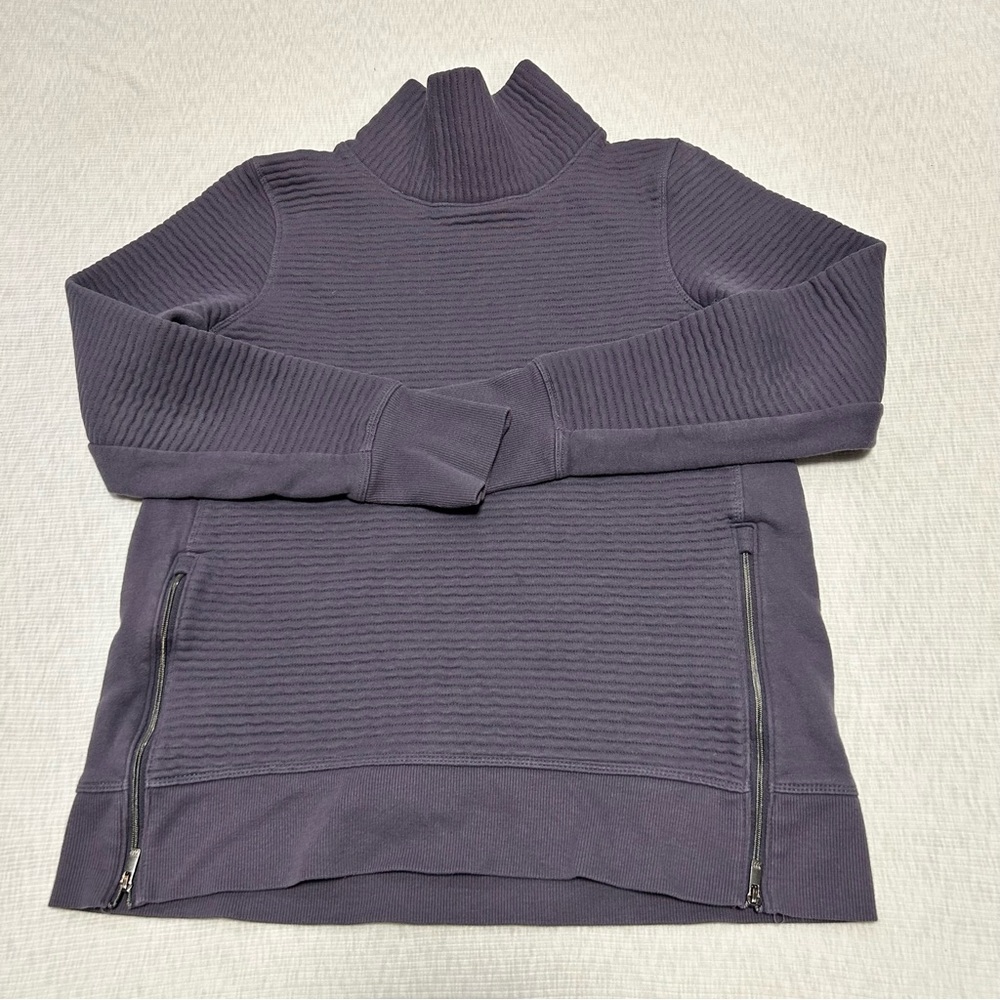 All in Motion Side Zip Purple Pullover Sweatshirt Womens Size Small‎ S